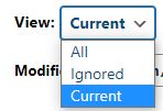 How to change view settings on report page.